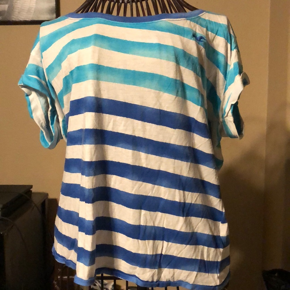 Blue striped shirt